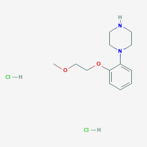 molecular formula C13H22Cl2N2O2 B1423646 1-[2-(2-Methoxy-ethoxy)-phenyl]-piperazine dihydrochloride CAS No. 1303968-17-3