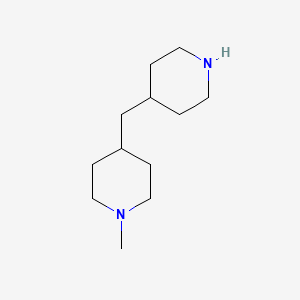 molecular formula C12H24N2 B1423647 1-Methyl-4-(4-piperidinylmethyl)piperidine CAS No. 879883-65-5