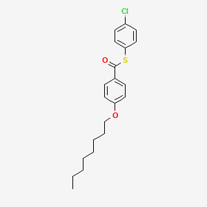 molecular formula C21H25ClO2S B14236507 S-(4-Chlorophenyl) 4-(octyloxy)benzene-1-carbothioate CAS No. 482626-95-9