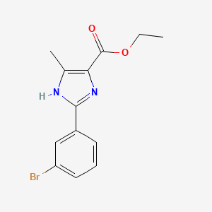 ethyl 2-(3-bromophenyl)-5-methyl-1H-imidazole-4-carboxylate