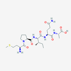 molecular formula C24H42N6O7S B14236551 L-Methionyl-L-prolyl-L-isoleucyl-L-glutaminyl-L-alanine CAS No. 569348-36-3