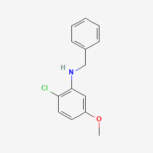 molecular formula C14H14ClNO B14236562 n-Benzyl-2-chloro-5-methoxyaniline CAS No. 247904-21-8