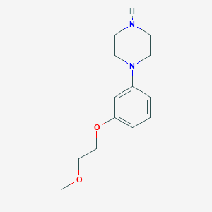 molecular formula C13H20N2O2 B1423658 1-[3-(2-Methoxy-ethoxy)-phenyl]-piperazine CAS No. 862168-49-8