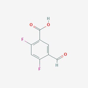 molecular formula C8H4F2O3 B1423660 2,4-Difluoro-5-formylbenzoic acid CAS No. 1162674-68-1