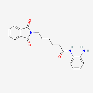 molecular formula C20H21N3O3 B14236613 N-(2-aminophenyl)-6-(1,3-dioxoisoindol-2-yl)hexanamide CAS No. 362671-97-4