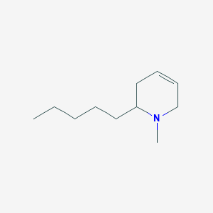 molecular formula C11H21N B14236629 Pyridine, 1,2,3,6-tetrahydro-1-methyl-2-pentyl- CAS No. 500911-38-6
