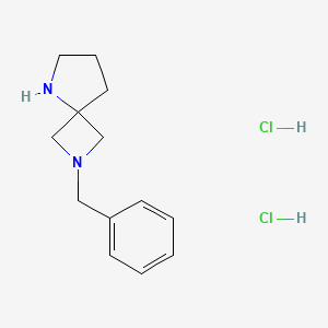molecular formula C13H20Cl2N2 B1423663 2-Benzyl-2,5-diazaspiro[3.4]octane dihydrochloride CAS No. 1159823-70-7