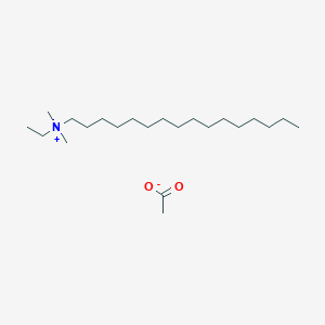 molecular formula C22H47NO2 B14236641 N-Ethyl-N,N-dimethylhexadecan-1-aminium acetate CAS No. 500372-42-9