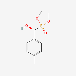 molecular formula C10H15O4P B14236642 Phosphonic acid, [(R)-hydroxy(4-methylphenyl)methyl]-, dimethyl ester CAS No. 212120-76-8