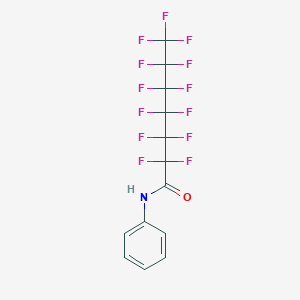 molecular formula C13H6F13NO B14236656 Heptanamide, 2,2,3,3,4,4,5,5,6,6,7,7,7-tridecafluoro-N-phenyl- CAS No. 315237-99-1