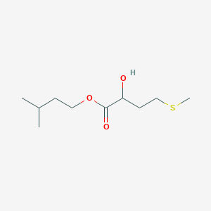 molecular formula C10H20O3S B14236657 Butanoic acid, 2-hydroxy-4-(methylthio)-, 3-methylbutyl ester CAS No. 617673-82-2