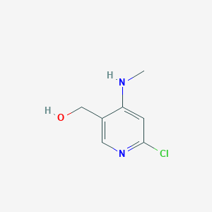 molecular formula C7H9ClN2O B1423669 [6-Chloro-4-(methylamino)pyridin-3-yl]methanol CAS No. 449811-30-7