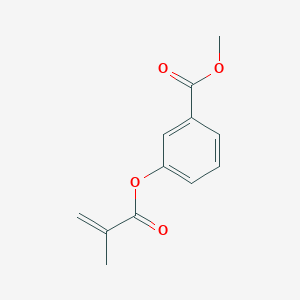 molecular formula C12H12O4 B14236710 Methyl 3-[(2-methylacryloyl)oxy]benzoate CAS No. 537039-99-9
