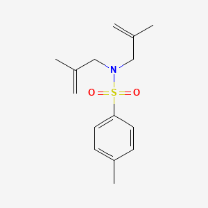 molecular formula C15H21NO2S B14236723 Benzenesulfonamide, 4-methyl-N,N-bis(2-methyl-2-propenyl)- CAS No. 241818-11-1