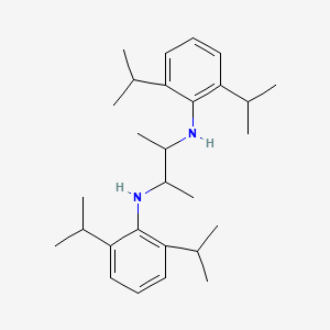 molecular formula C28H44N2 B14236731 N~2~,N~3~-Bis[2,6-di(propan-2-yl)phenyl]butane-2,3-diamine CAS No. 355376-23-7