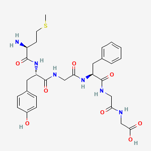 molecular formula C29H38N6O8S B14236751 H-Met-Tyr-Gly-Phe-Gly-Gly-OH CAS No. 496854-25-2