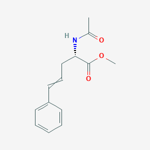 molecular formula C14H17NO3 B14236756 Methyl (2S)-2-acetamido-5-phenylpent-4-enoate CAS No. 498553-00-7