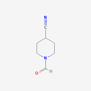 molecular formula C7H10N2O B1423679 1-Formylpiperidine-4-carbonitrile CAS No. 1176419-76-3
