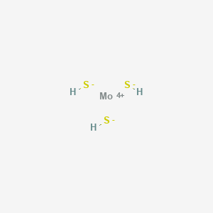 molecular formula H3MoS3+ B14236794 Molybdenum(4+);sulfanide CAS No. 437609-07-9