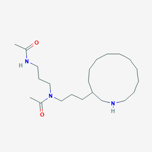 molecular formula C22H43N3O2 B14236842 N-(3-Acetamidopropyl)-N-[3-(1-azacyclotridecan-3-yl)propyl]acetamide CAS No. 211388-13-5