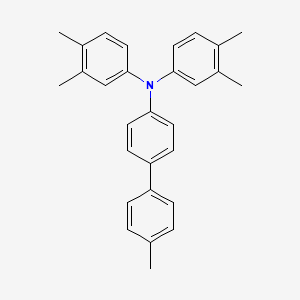 molecular formula C29H29N B14236846 N,N-Bis(3,4-dimethylphenyl)-4'-methyl[1,1'-biphenyl]-4-amine CAS No. 216018-11-0