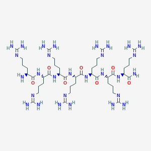 molecular formula C42H87N29O7 B14236857 H-Arg-Arg-Arg-Arg-Arg-Arg-Arg-NH2 CAS No. 208646-04-2