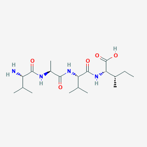 molecular formula C19H36N4O5 B14236864 L-Valyl-L-alanyl-L-valyl-L-isoleucine CAS No. 207124-23-0