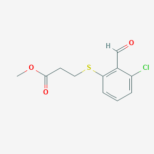 Methyl 3-[(3-Chloro-2-formylphenyl)thio]propanoate