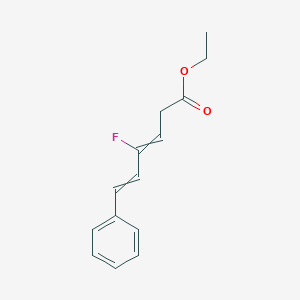 molecular formula C14H15FO2 B14236989 Ethyl 4-fluoro-6-phenylhexa-3,5-dienoate CAS No. 501941-38-4