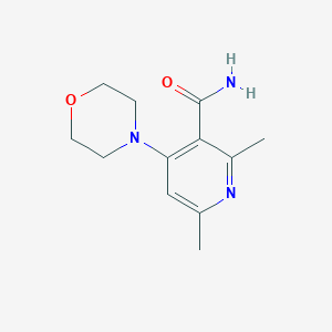 molecular formula C12H17N3O2 B14237064 2,6-Dimethyl-4-(morpholin-4-yl)pyridine-3-carboxamide CAS No. 404911-92-8