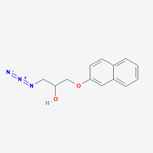 molecular formula C13H13N3O2 B14237072 2-Propanol, 1-azido-3-(2-naphthalenyloxy)- CAS No. 400851-18-5