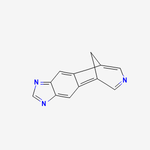 molecular formula C12H7N3 B14237075 5,9-Methanoimidazo[4,5-h][3]benzazepine CAS No. 231632-07-8