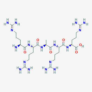 molecular formula C27H55N17O6 B14237081 Arg-Arg-Ala-Arg-Arg CAS No. 483276-15-9