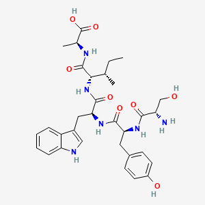 molecular formula C32H42N6O8 B14237087 L-Seryl-L-tyrosyl-L-tryptophyl-L-isoleucyl-L-alanine CAS No. 554399-95-0