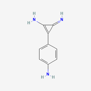 molecular formula C9H9N3 B14237109 4-(2-Amino-3-iminocycloprop-1-en-1-yl)aniline CAS No. 243976-50-3