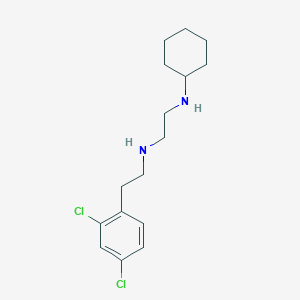 molecular formula C16H24Cl2N2 B14237155 N'-cyclohexyl-N-[2-(2,4-dichlorophenyl)ethyl]ethane-1,2-diamine CAS No. 627523-25-5
