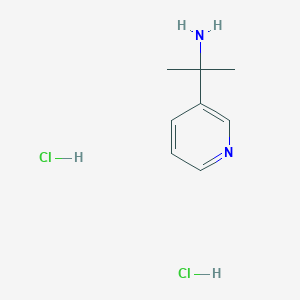 molecular formula C8H14Cl2N2 B1423716 1-Methyl-1-pyridin-3-YL-ethylamine dihydrochloride CAS No. 1187929-80-1