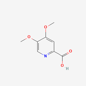 molecular formula C8H9NO4 B1423719 4,5-Dimethoxy-pyridine-2-carboxylic acid CAS No. 1256820-18-4