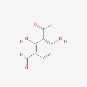 molecular formula C9H8O4 B14237216 3-Acetyl-2,4-dihydroxybenzaldehyde CAS No. 213916-38-2