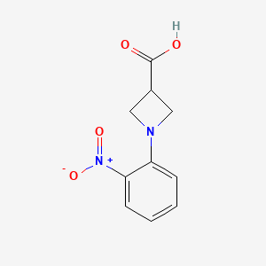 molecular formula C10H10N2O4 B1423725 1-(2-Nitrophenyl)azetidine-3-carboxylic acid CAS No. 887595-94-0