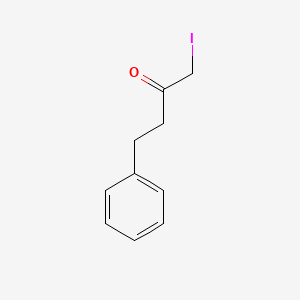 molecular formula C10H11IO B14237275 2-Butanone, 1-iodo-4-phenyl- CAS No. 352276-27-8