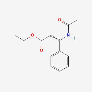 molecular formula C13H15NO3 B14237282 Ethyl 3-acetamido-3-phenylprop-2-enoate CAS No. 434957-39-8