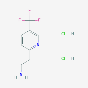 molecular formula C8H11Cl2F3N2 B1423729 2-(5-Trifluoromethyl-pyridin-2-YL)-ethylamine dihydrochloride CAS No. 1187932-37-1