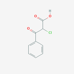 molecular formula C9H7ClO3 B14237308 2-Chloro-3-oxo-3-phenylpropanoic acid CAS No. 312307-85-0