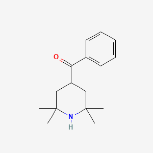 molecular formula C16H23NO B14237345 Methanone, phenyl(2,2,6,6-tetramethyl-4-piperidinyl)- CAS No. 219991-91-0
