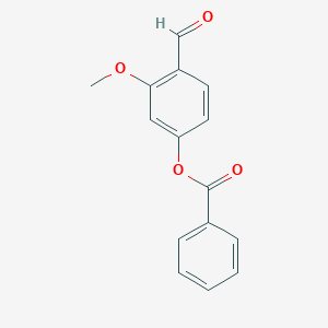 molecular formula C15H12O4 B14237347 4-Formyl-3-methoxyphenyl benzoate CAS No. 403477-22-5