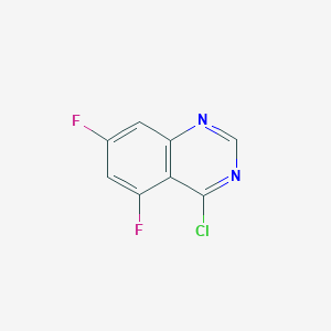 molecular formula C8H3ClF2N2 B1423735 4-Chloro-5,7-difluoroquinazoline CAS No. 791602-75-0