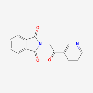 molecular formula C15H10N2O3 B1423739 2-(2-Oxo-2-(pyridin-3-YL)ethyl)isoindoline-1,3-dione CAS No. 800402-00-0