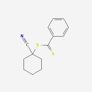 molecular formula C14H15NS2 B14237424 1-Cyano-1-cyclohexyl dithiobenzoate CAS No. 220182-89-8
