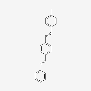 molecular formula C23H20 B14237506 Benzene, 1-[(1E)-2-(4-methylphenyl)ethenyl]-4-[(1E)-2-phenylethenyl]- CAS No. 261778-66-9